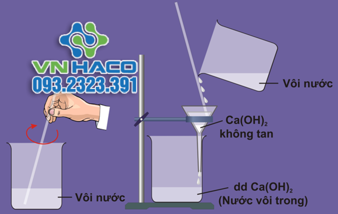 Pha chế dung dịch Ca(OH)2