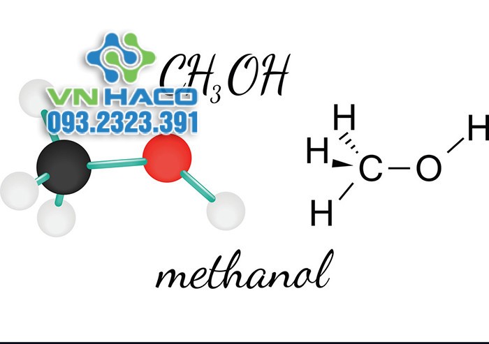 Hình ảnh công thức Methanol (ancol metylic) là CH3OH
