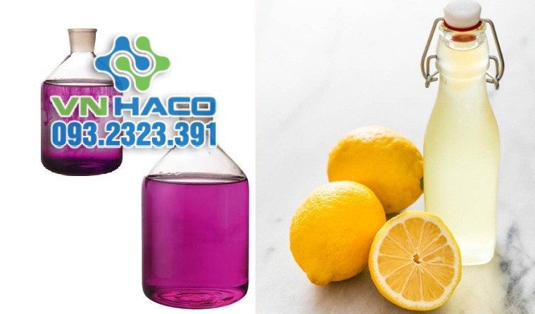 Hỗn hợp tẩy trắng sợi vải từ chanh và thuốc tím