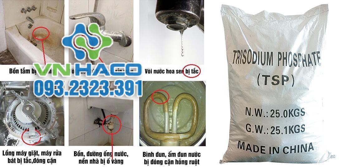 Dùng TSP để xử lí nước cứng
