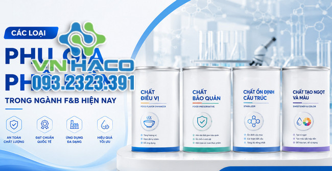 Các loại phụ gia thực phẩm phổ biến hiện nay