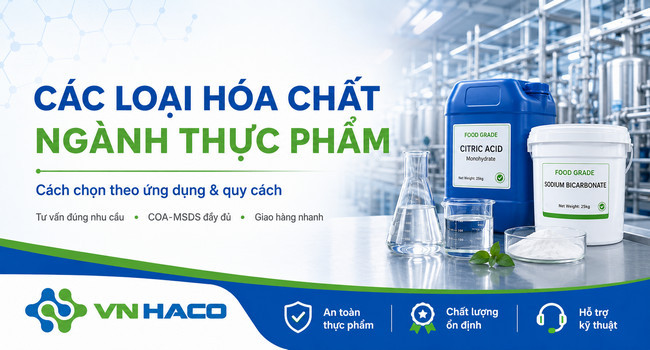 hóa chất ngành thực phẩm theo quy cách