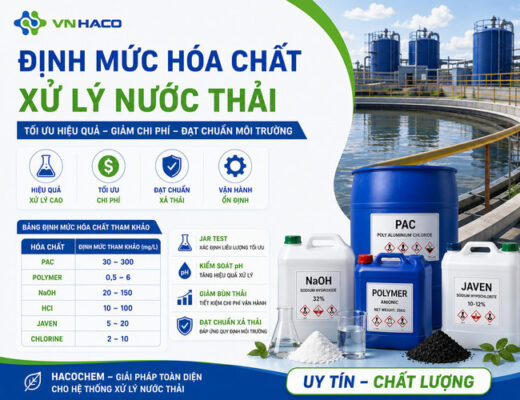 dinh muc hoa chat xu ly nuoc thai