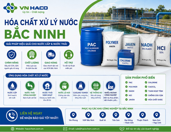mua hóa chất xử lý nước tại Bắc Ninh