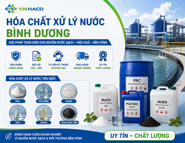 Hoa chat xu lý nuoc binh duong